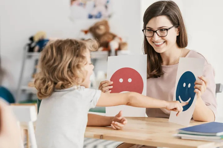 Emotion cards used during a behavioral assessment
